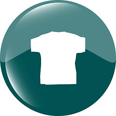 Image showing Clothes for women or man. T-shirt icon isolated