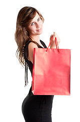 Image showing Woman Carrying Shopping Bags