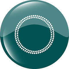 Image showing glossy web buttons with abstract circles