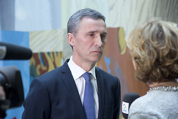 Image showing Norwegian Prime Minister Jens Stoltenberg