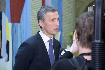 Image showing Norwegian Prime Minister Jens Stoltenberg