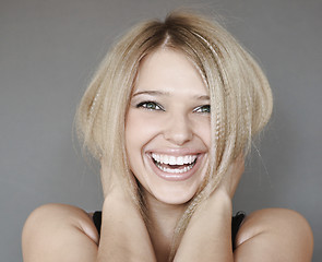 Image showing laughing woman