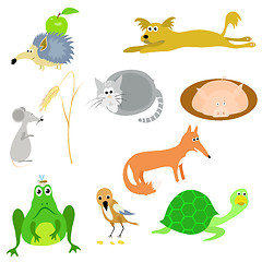 Image showing set of vector animals