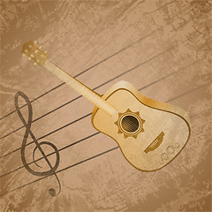 Image showing Classic Guitar Background Theme