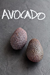 Image showing Fresh whole avocados