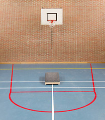 Image showing Interior of a gym at school