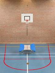 Image showing Interior of a gym at school