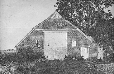 Image showing Drawing of an old barn