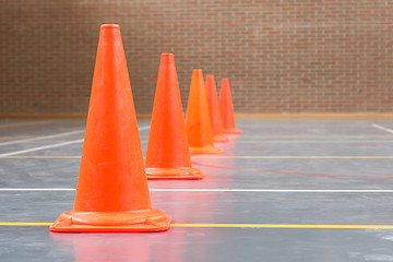 Image showing Interior of a gym at school