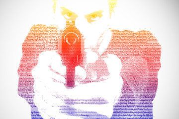 Image showing Man with a gun 