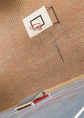 Image showing Interior of a gym at school