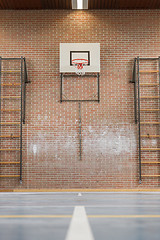 Image showing Interior of a gym at school