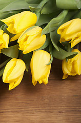 Image showing Yellow tulips