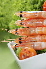 Image showing Prawns