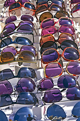 Image showing sunglasses on a market