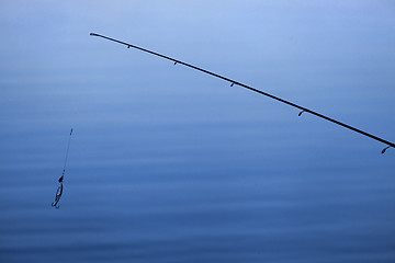 Image showing Evening fishing