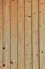 Image showing Wooden plank wall