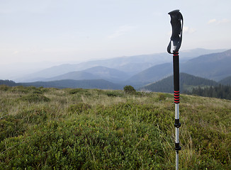 Image showing Hiking in Carpathian mountains