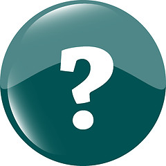 Image showing Question mark icon web button