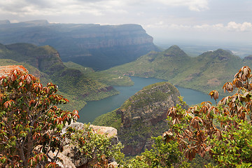 Image showing View of a beautiful mountain lake