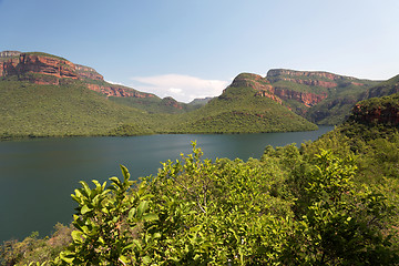 Image showing Beautiful peaceful mountain lake