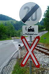 Image showing railway crossing