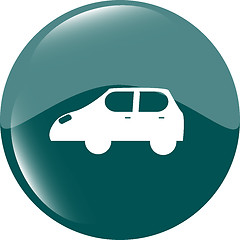 Image showing Car icon button design elements