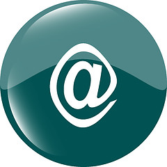 Image showing E-mail icon glossy button