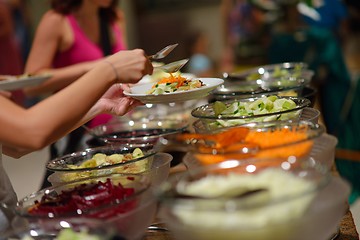 Image showing buffet food