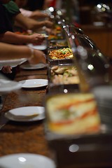 Image showing buffet food