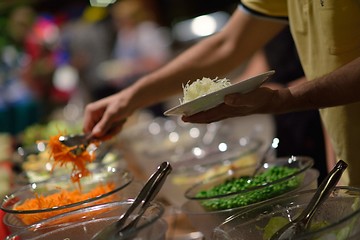 Image showing buffet food