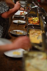 Image showing buffet food