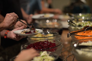 Image showing buffet food