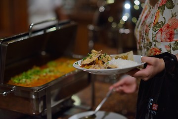 Image showing buffet food