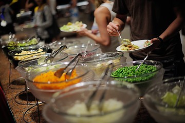 Image showing buffet food