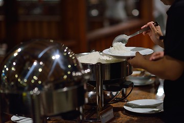 Image showing buffet food