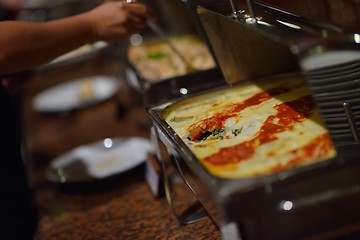 Image showing buffet food