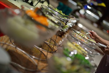 Image showing buffet food