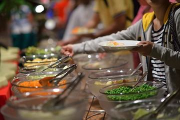 Image showing buffet food