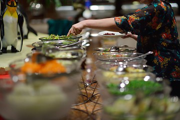 Image showing buffet food