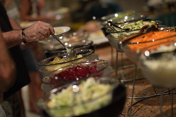 Image showing buffet food