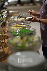 Image showing buffet food