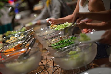 Image showing buffet food