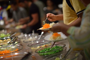 Image showing buffet food