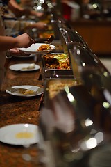 Image showing buffet food