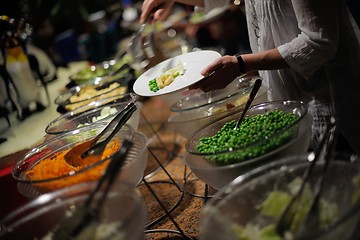 Image showing buffet food