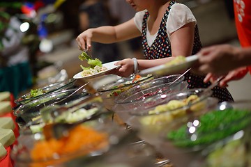 Image showing buffet food