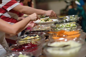 Image showing buffet food