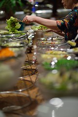 Image showing buffet food