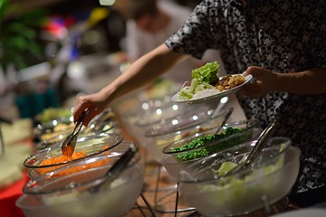 Image showing buffet food